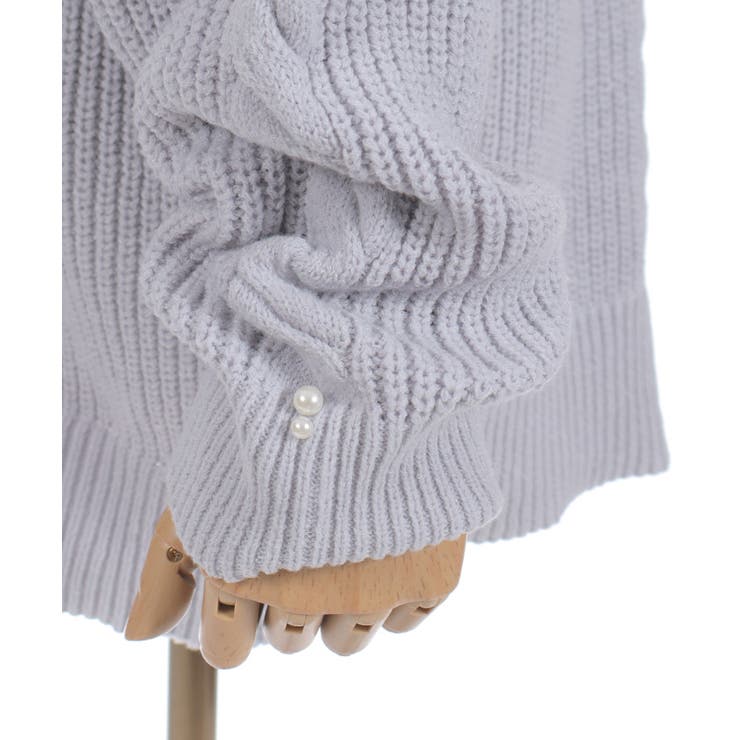 はしごレースニットパーカー | axes femme | 詳細画像21 