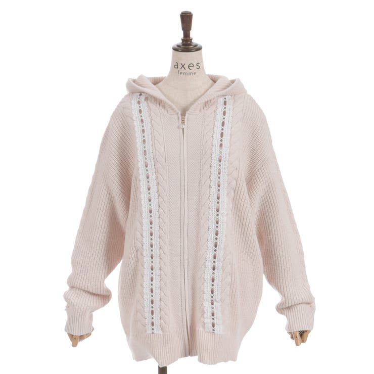 はしごレースニットパーカー | axes femme | 詳細画像24 