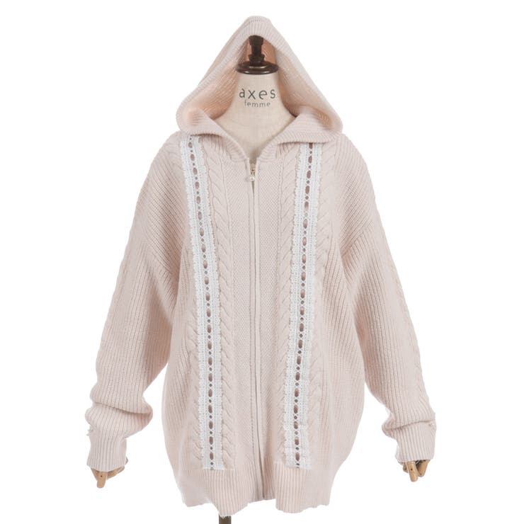 はしごレースニットパーカー | axes femme | 詳細画像28 