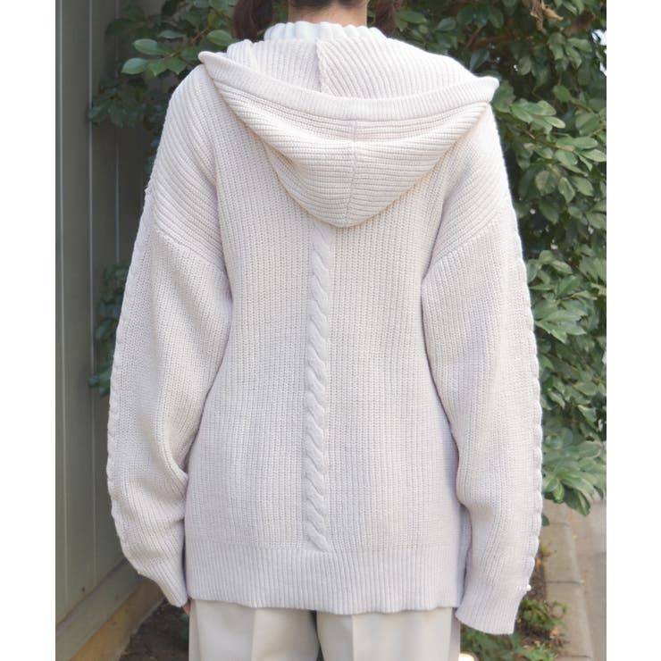 はしごレースニットパーカー | axes femme | 詳細画像3 