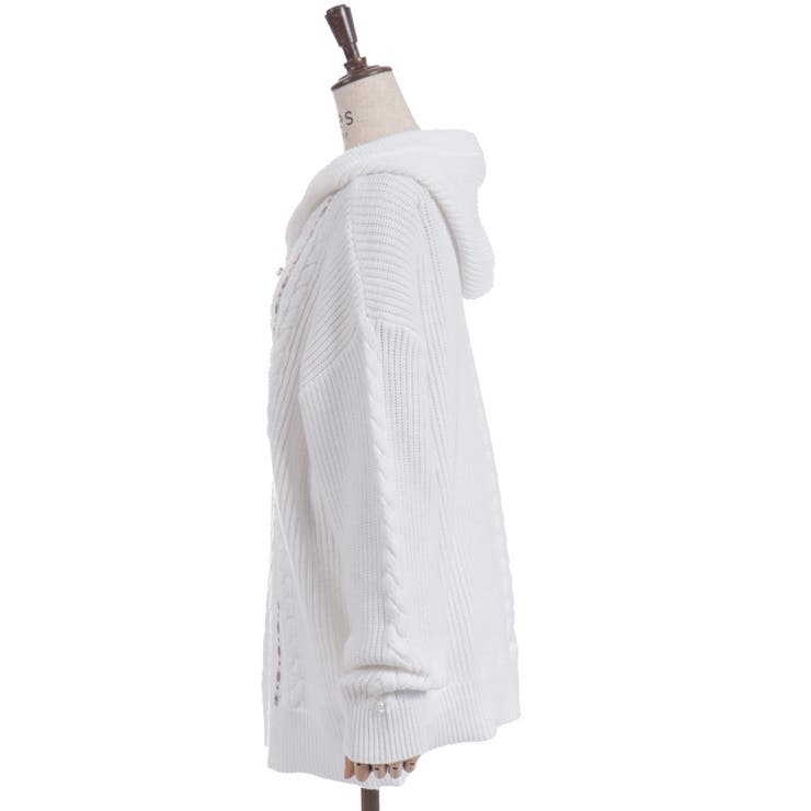 はしごレースニットパーカー | axes femme | 詳細画像9 