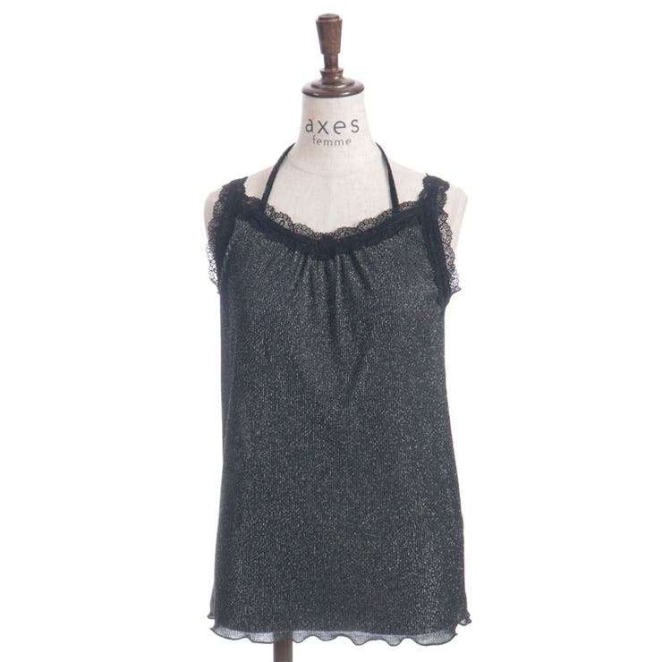 ストラップラメリブタンク[品番：IGAW0006687]｜axes femme