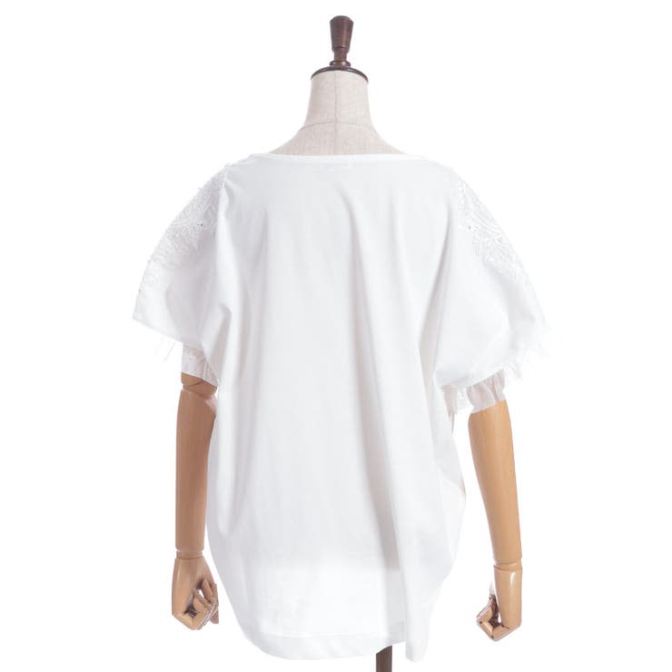 接触冷感モチーフレースプルオーバー | axes femme | 詳細画像11 