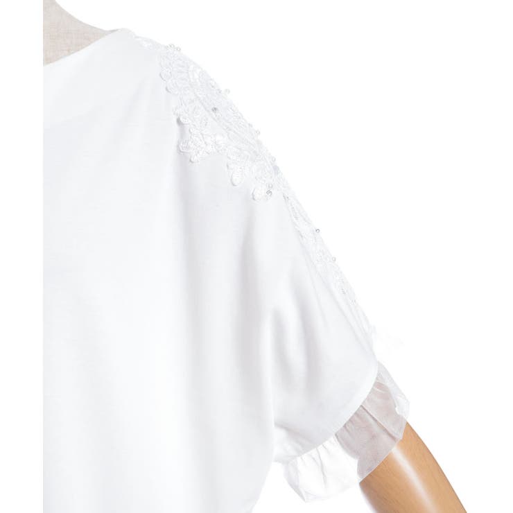 接触冷感モチーフレースプルオーバー | axes femme | 詳細画像13 