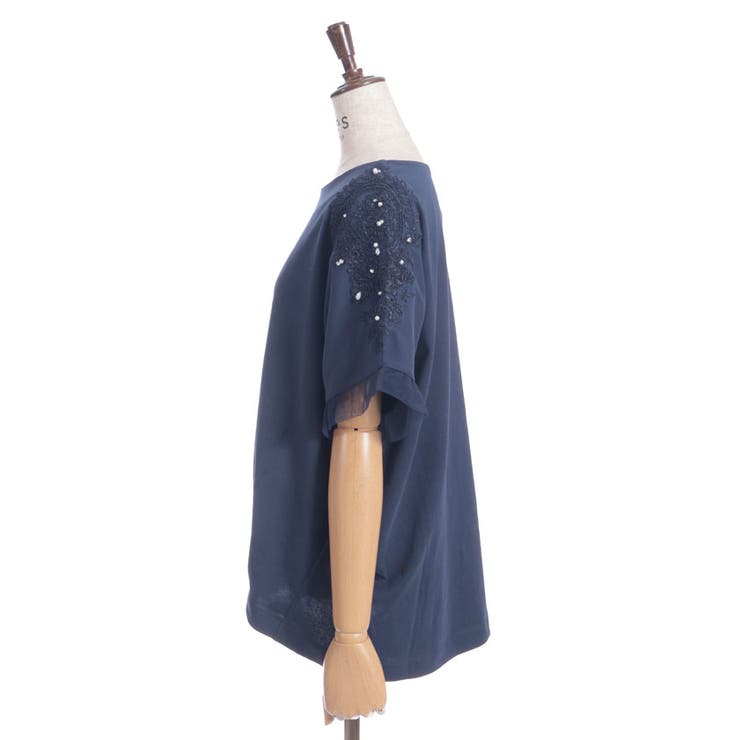 接触冷感モチーフレースプルオーバー | axes femme | 詳細画像15 