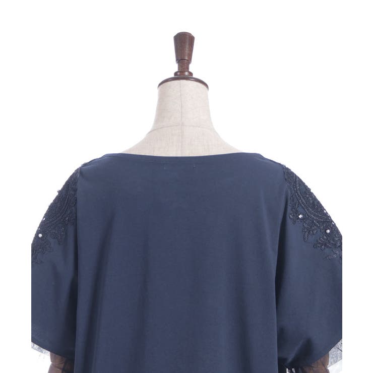 接触冷感モチーフレースプルオーバー | axes femme | 詳細画像18 