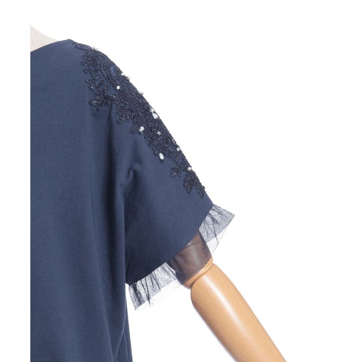 接触冷感モチーフレースプルオーバー | axes femme | 詳細画像20 