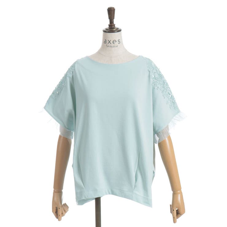 接触冷感モチーフレースプルオーバー | axes femme | 詳細画像27 