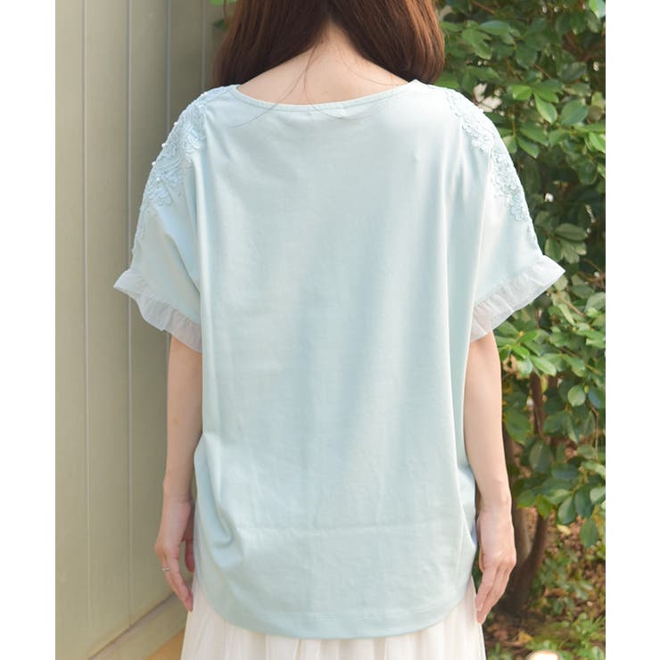 接触冷感モチーフレースプルオーバー | axes femme | 詳細画像3 