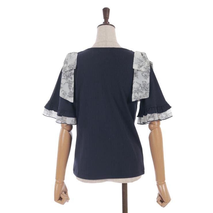 シフォンリボンカットプルオーバー | axes femme | 詳細画像13 