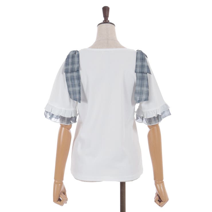 シフォンリボンカットプルオーバー | axes femme | 詳細画像18 