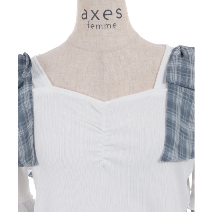 シフォンリボンカットプルオーバー | axes femme | 詳細画像21 