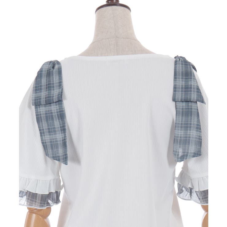 シフォンリボンカットプルオーバー | axes femme | 詳細画像22 