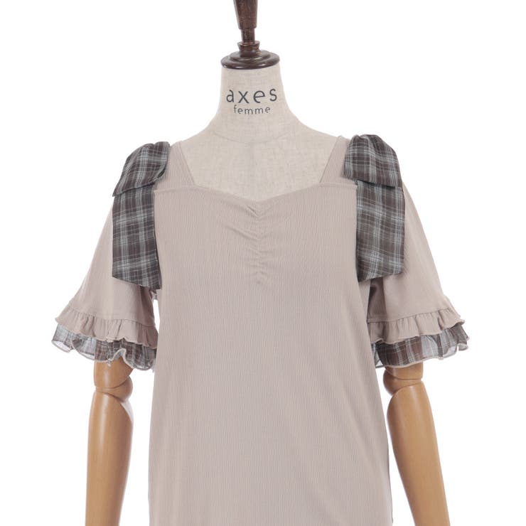 シフォンリボンカットプルオーバー | axes femme | 詳細画像26 