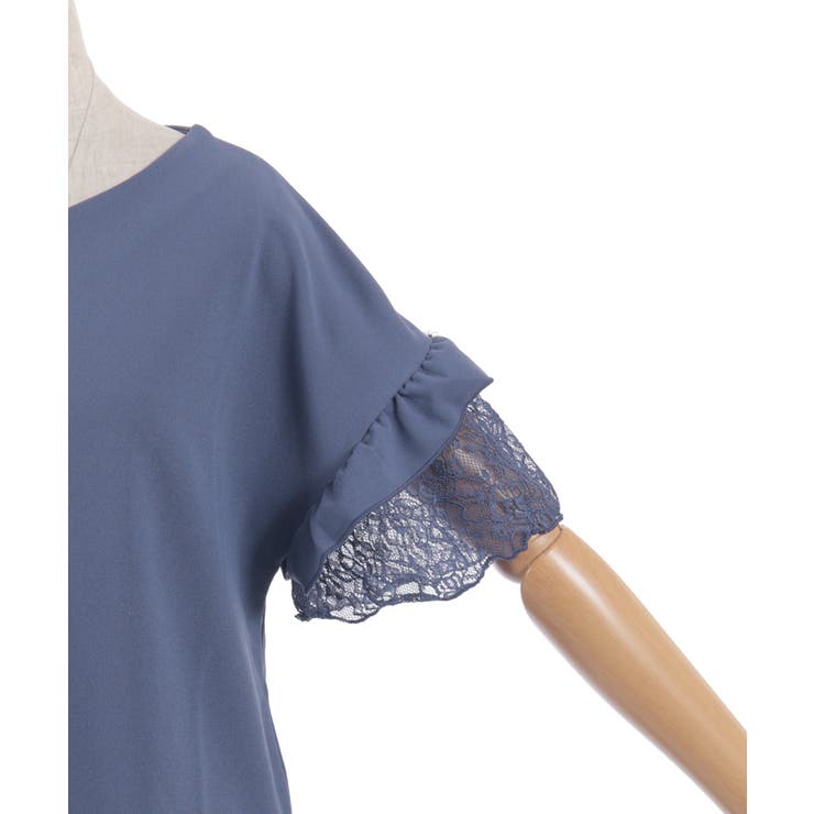 ネックレス付カットジョーゼットプルオーバー | axes femme | 詳細画像15 