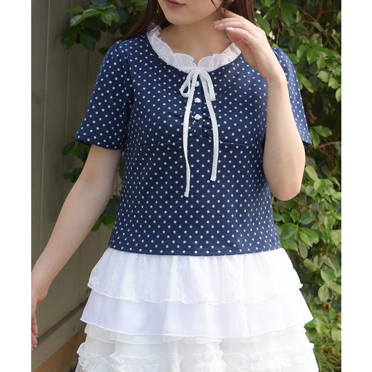 紺 | アソートフリルトップス | axes femme