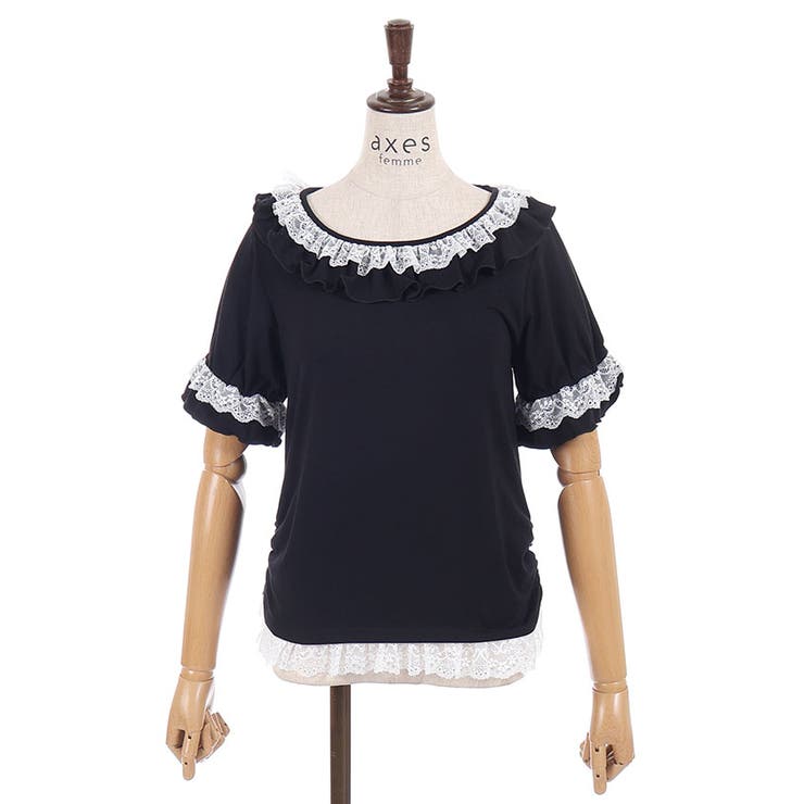 フリルレースネックトップス | axes femme | 詳細画像16 