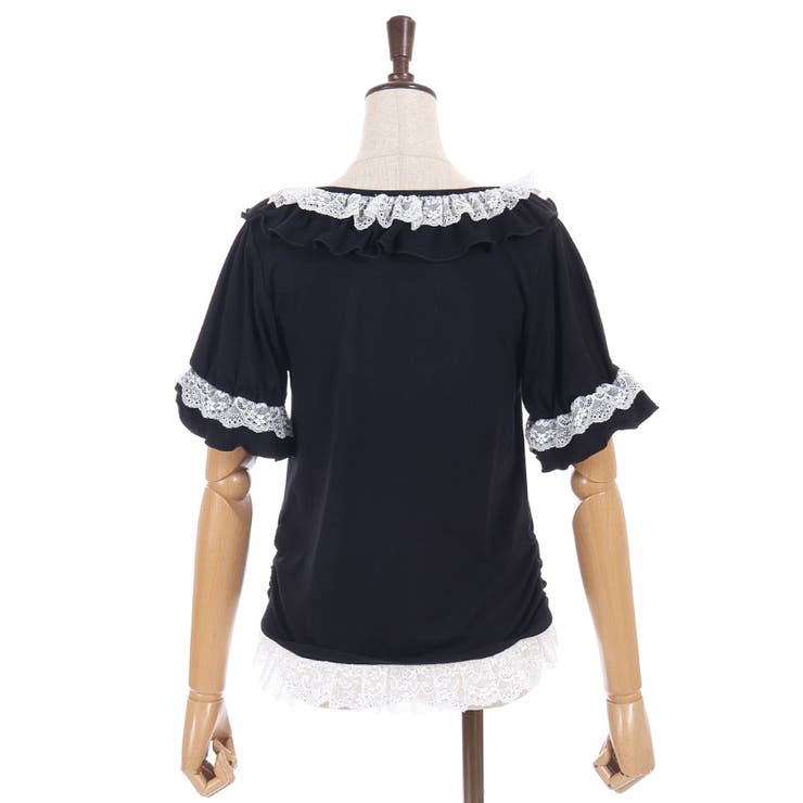 フリルレースネックトップス | axes femme | 詳細画像18 