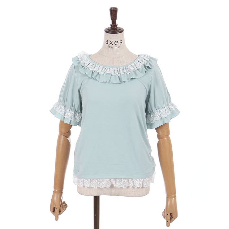 フリルレースネックトップス | axes femme | 詳細画像23 