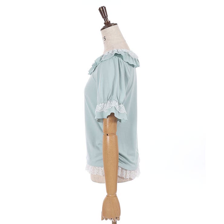 フリルレースネックトップス | axes femme | 詳細画像24 