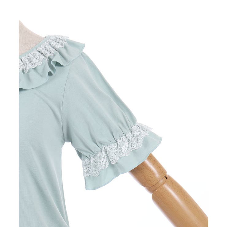 フリルレースネックトップス | axes femme | 詳細画像30 