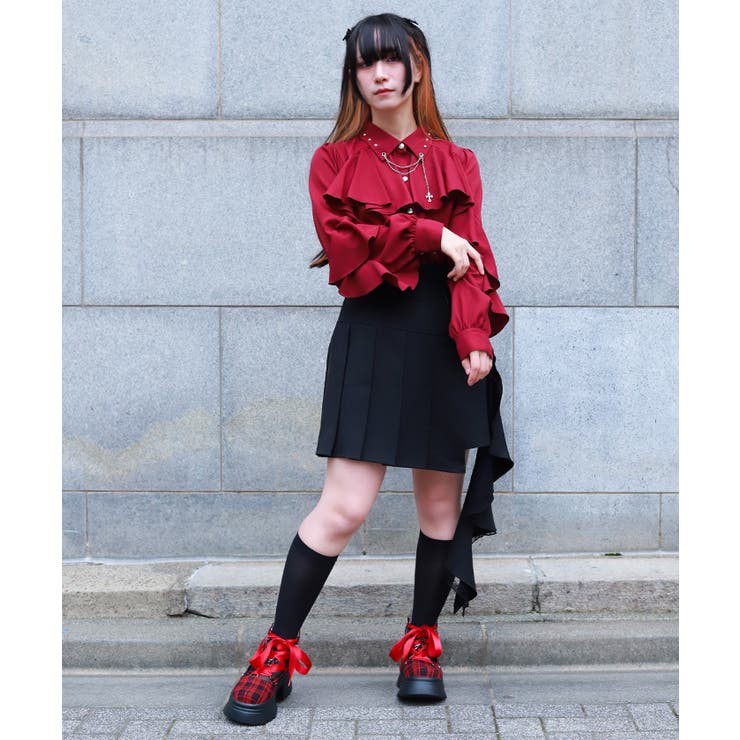 サイドフリルミニスカート | axes femme | 詳細画像10 