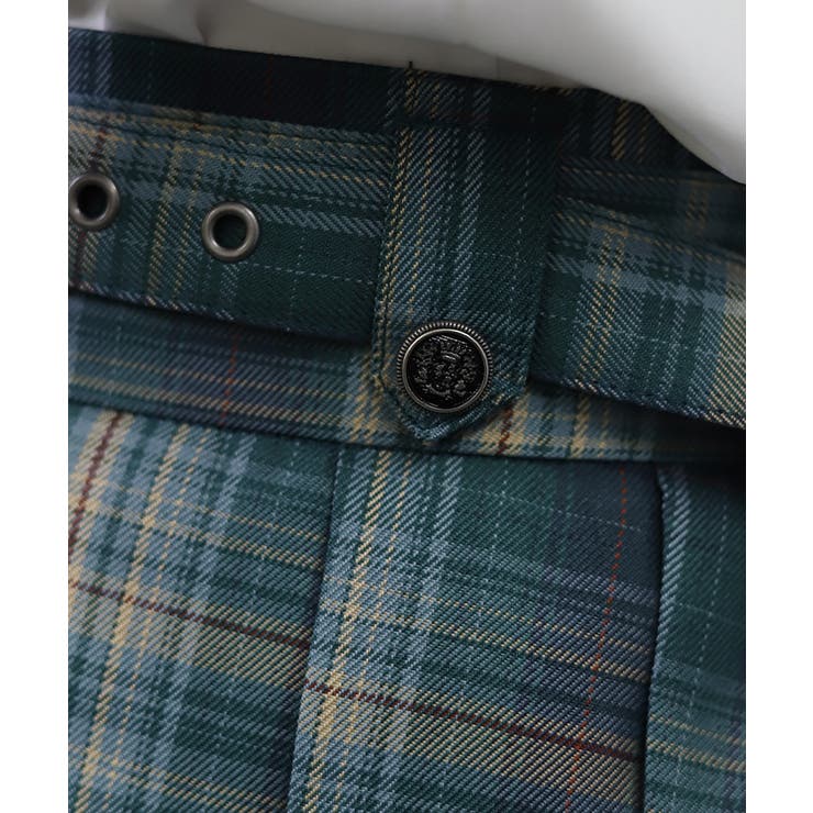 ベルト付プリーツミニスカート | axes femme | 詳細画像6 