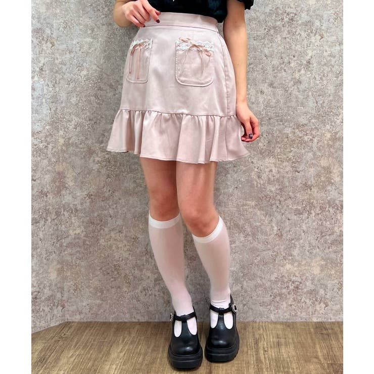 ピンク | ポケットデザインミニスカート | axes femme