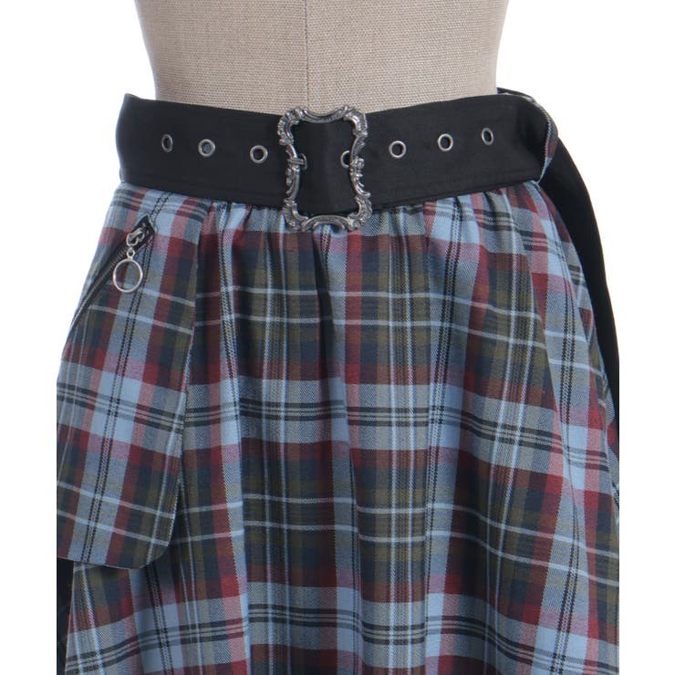 ベルト付チェックイレヘムスカート | axes femme | 詳細画像10 
