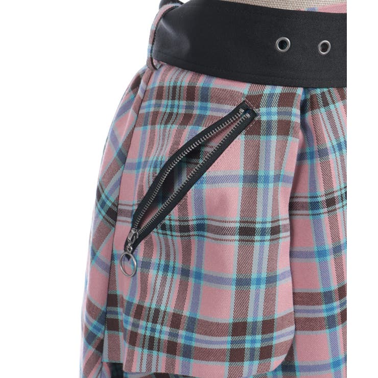 ベルト付チェックイレヘムスカート | axes femme | 詳細画像19 