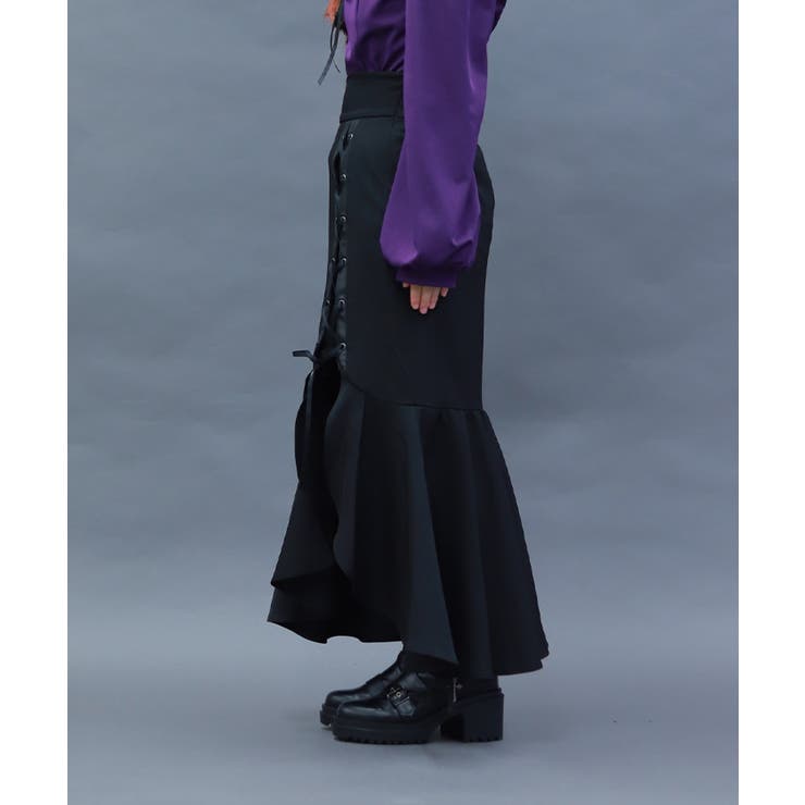 レースアップマーメイドスカート | axes femme | 詳細画像2 