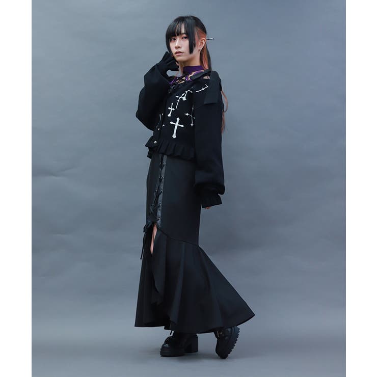 レースアップマーメイドスカート | axes femme | 詳細画像5 