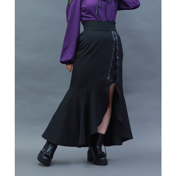 レースアップマーメイドスカート | axes femme | 詳細画像6 