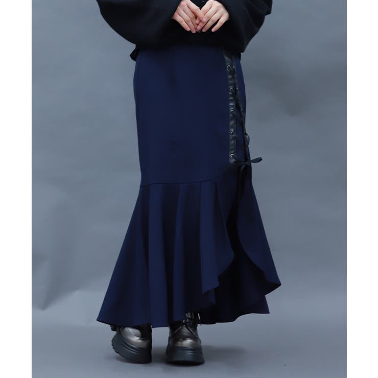 レースアップマーメイドスカート | axes femme | 詳細画像8 