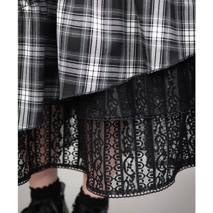 チェックアシメフリルスカート | axes femme | 詳細画像8 