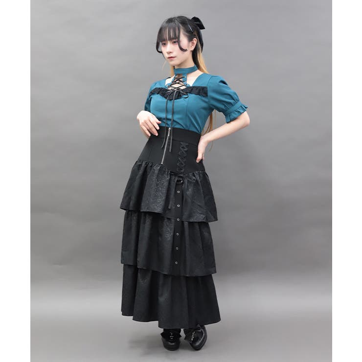 コルセットデザインフリルスカート | axes femme | 詳細画像13 