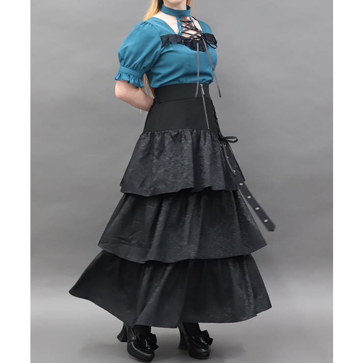 コルセットデザインフリルスカート | axes femme | 詳細画像9 