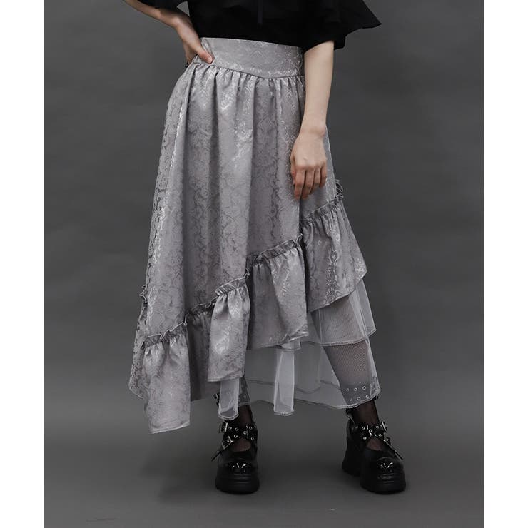 axes femme スカート まとめ売り ジップ付サイドドロストスカート[品番：IGAW0005824]｜axes