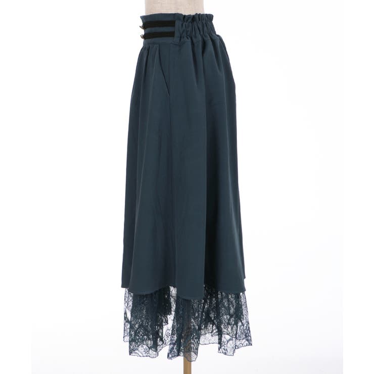 裾レースハイウエストSK[品番：IGAW0001251]｜axes femme