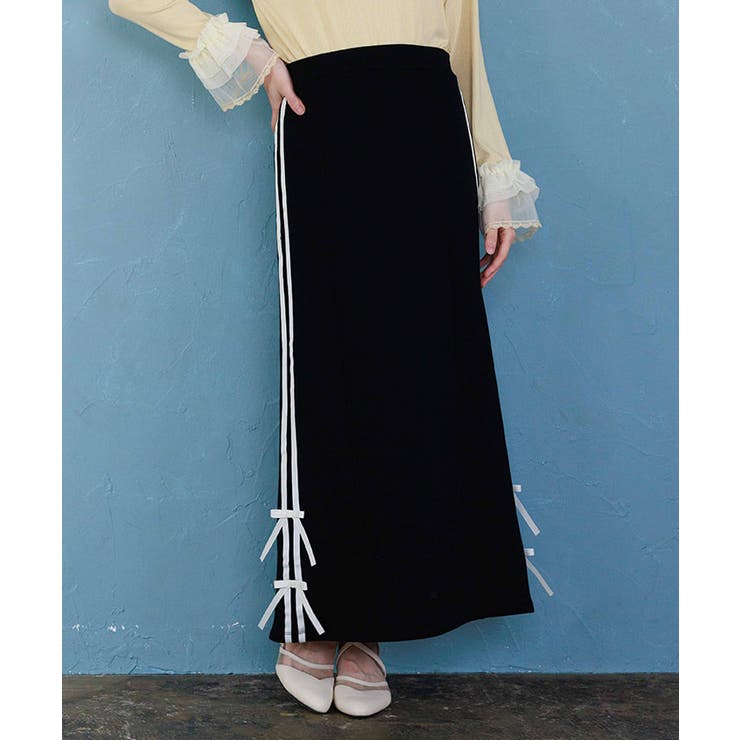 黒 | ダンボールニットタイトスカート | axes femme