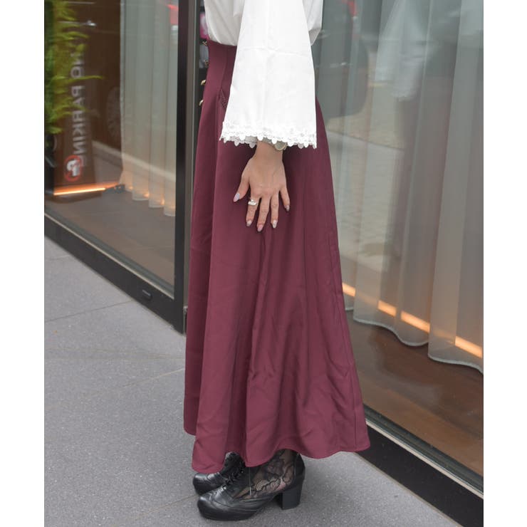 連ボタンフレアスカート | axes femme | 詳細画像2 