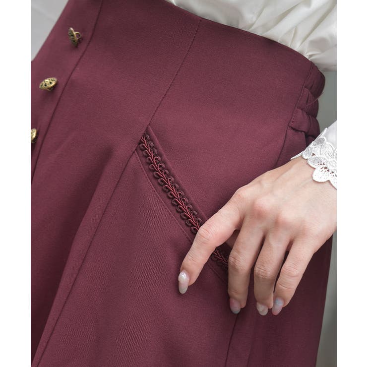 連ボタンフレアスカート | axes femme | 詳細画像6 