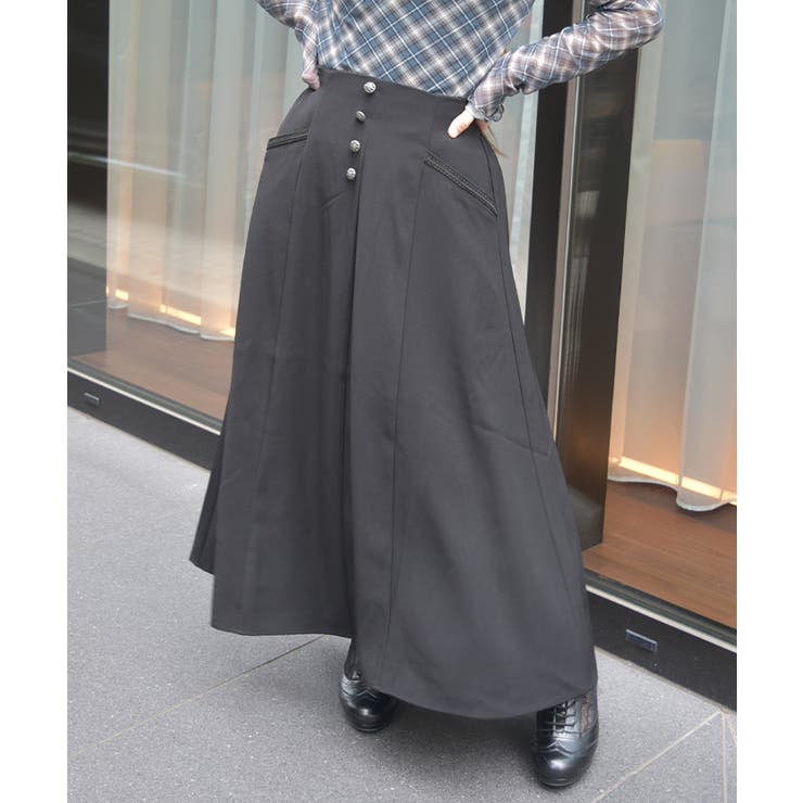 連ボタンフレアスカート | axes femme | 詳細画像9 