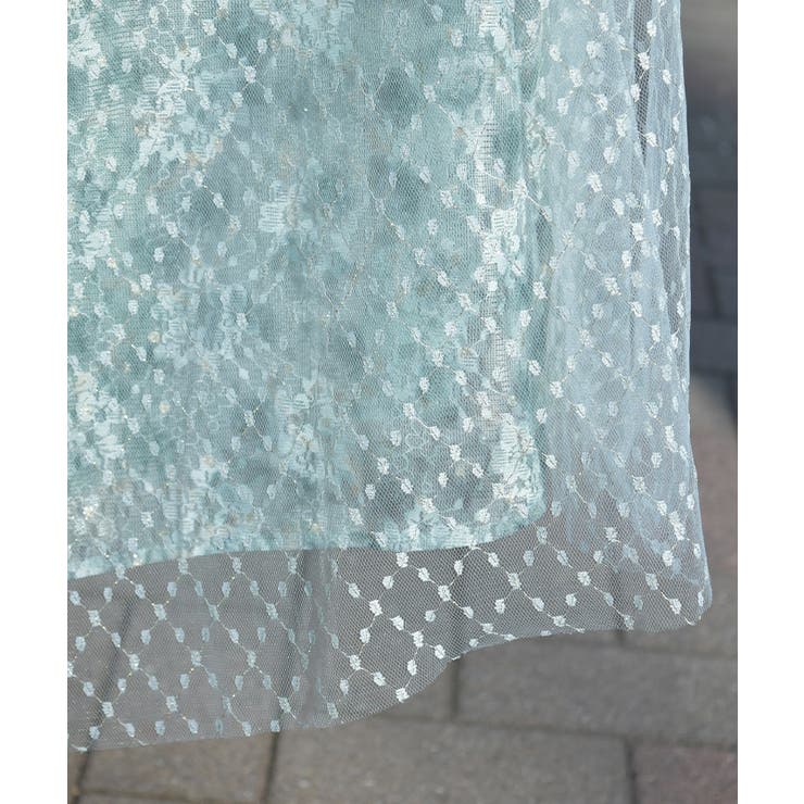 花レース×ラメチュールスカート | axes femme | 詳細画像5 