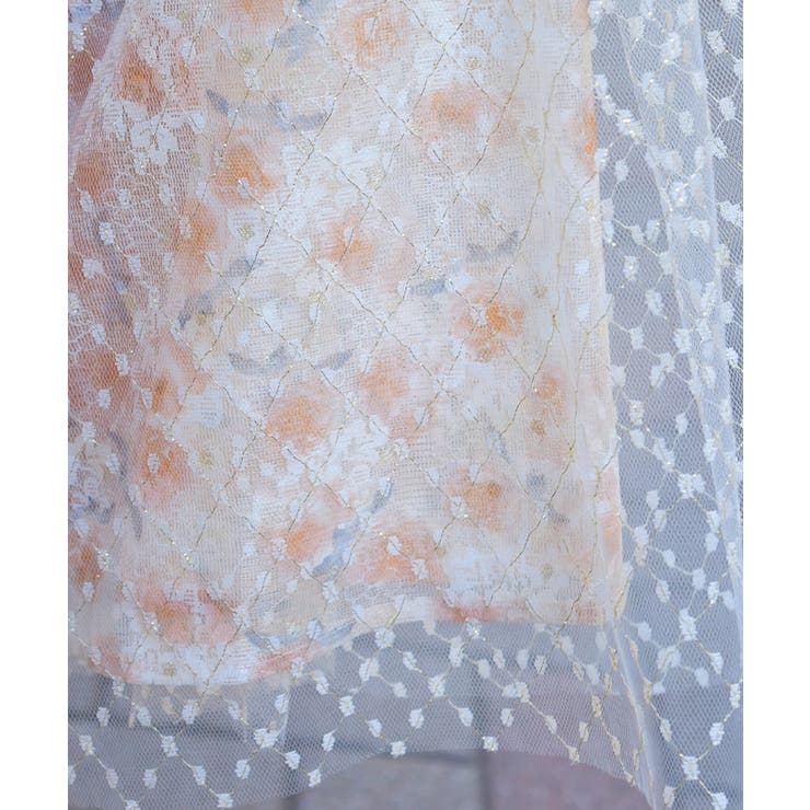 花レース×ラメチュールスカート | axes femme | 詳細画像6 