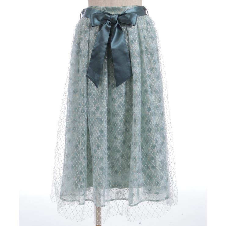 花レース×ラメチュールスカート | axes femme | 詳細画像8 