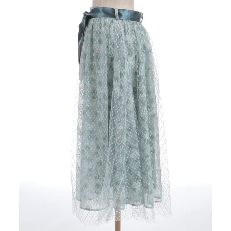 花レース×ラメチュールスカート | axes femme | 詳細画像9 