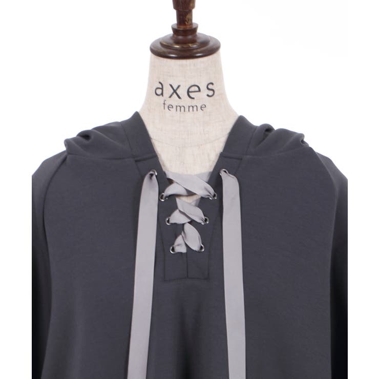 ダンボールニットポンチョ[品番：IGAW0003316]｜axes femme