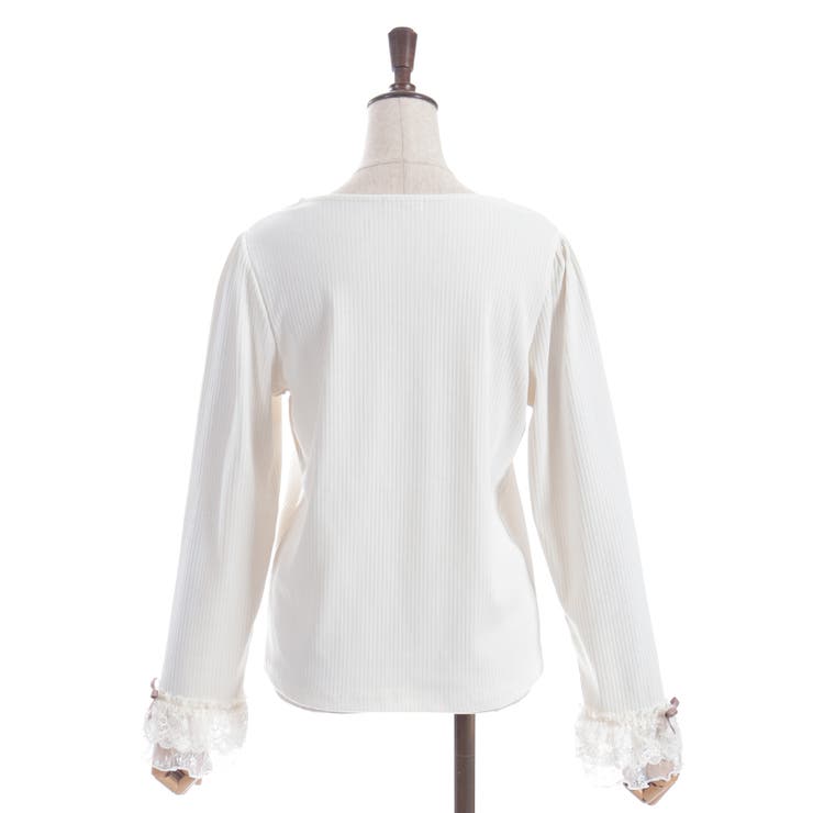 リボン付スクエアネックプルオーバー | axes femme | 詳細画像11 