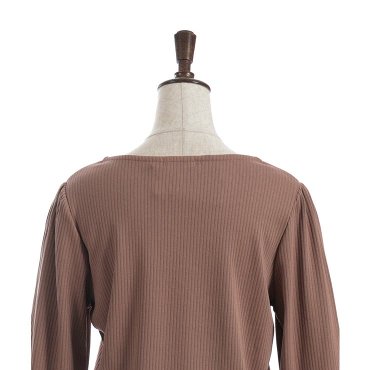 リボン付スクエアネックプルオーバー | axes femme | 詳細画像22 